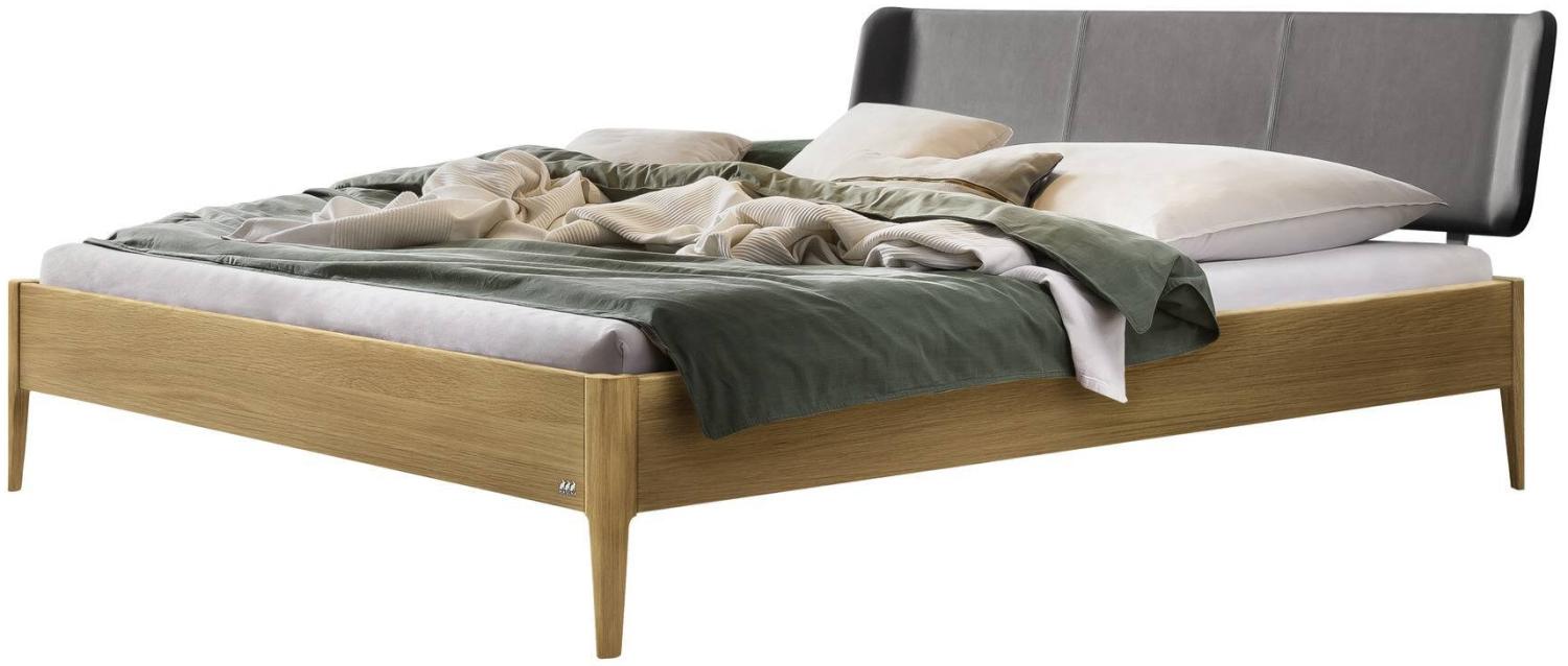 Hasena Lounge Varese 160x200 Eiche bright, geölt - Fusshöhe 25 cm Massivholzbett Bild 1