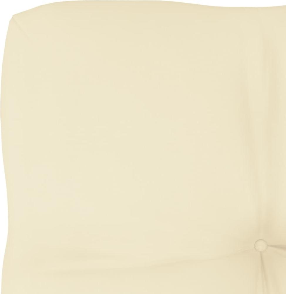 Palettensofa-Kissen Creme 50 x 50 x 10 cm Bild 1