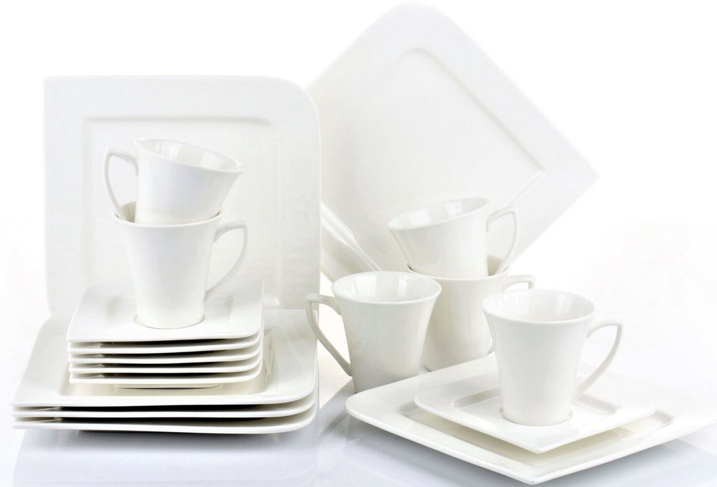 Retsch Arzberg Kaffeeservice Geschirr-Set, Service Fantastic (18-tlg), 6 Personen, Fine China-Porzellan, 18 Teile, für 6 Personen Bild 1