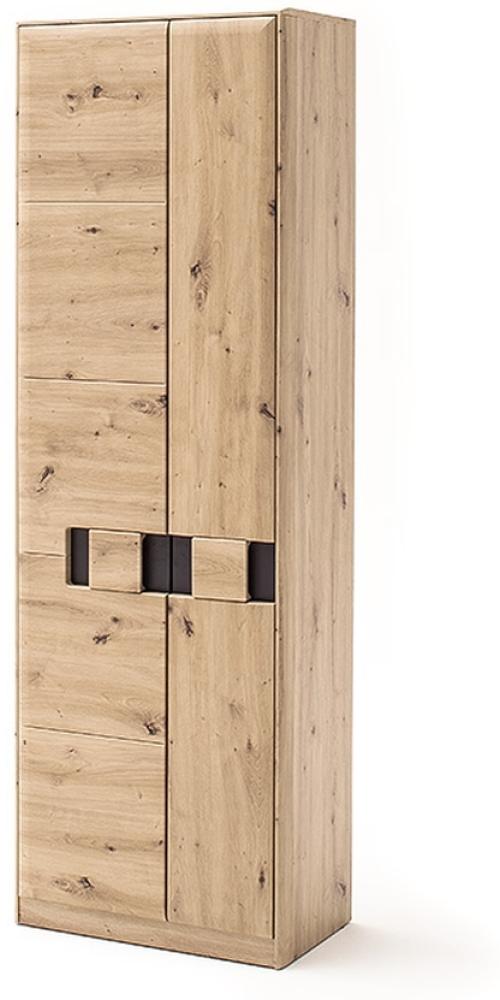 Drehtürenschrank >Argos< in Balkeneiche aus Holzwerkstoff - 66x201x38cm (BxHxT) Bild 1