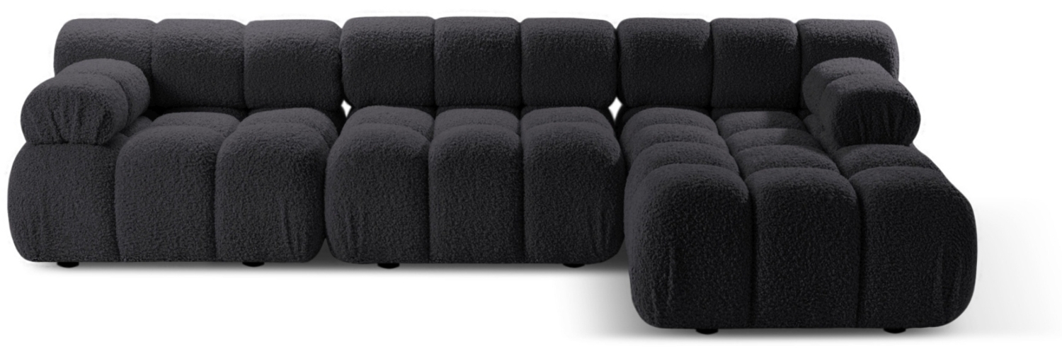 Micadoni Modulares Ecksofa Bellis 4-Sitzer Rechts Boucle Rolf Graphit Bild 1