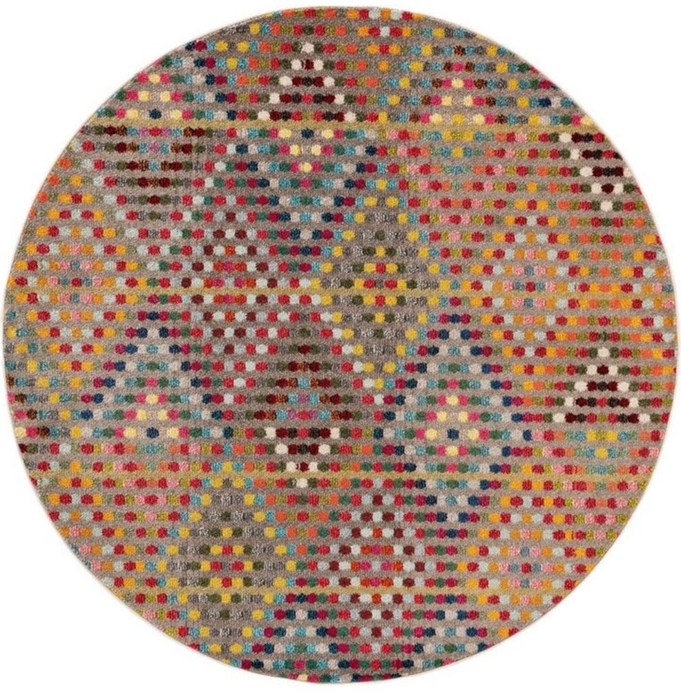 benuta Teppich Casa, rund, Höhe: 11 mm, Kunstfaser, Berber, Ethno-Style, Wohnzimmer Bild 1