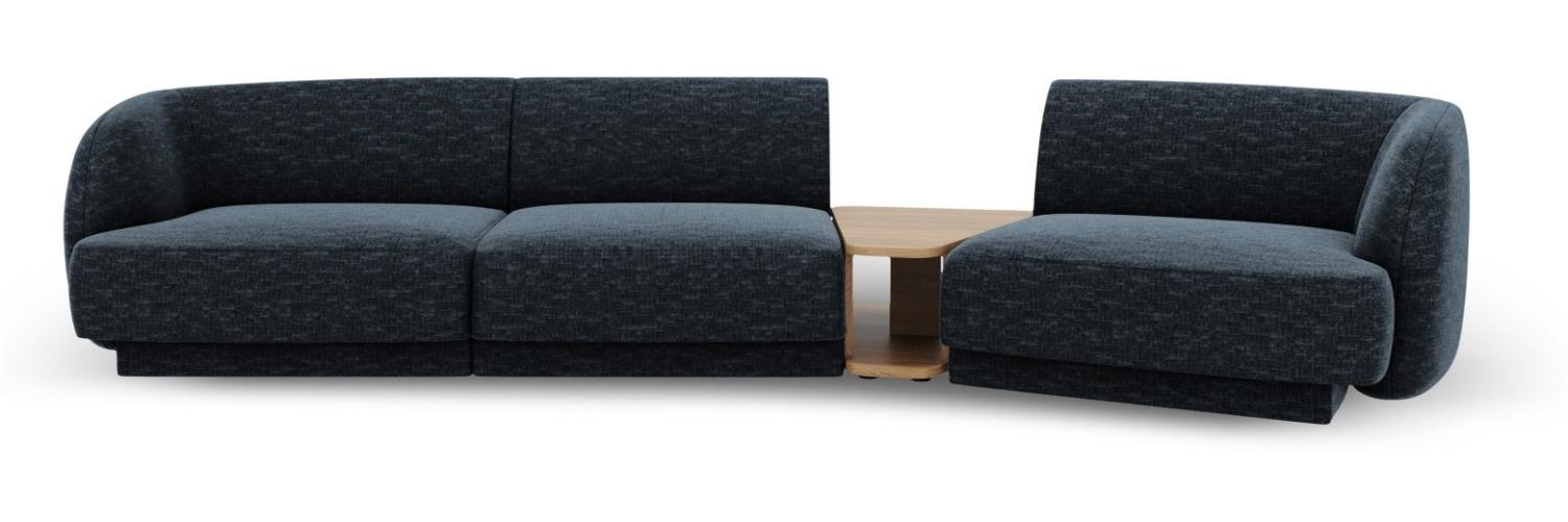 Micadoni Modulares Sofa Miley 3-Sitzer Rechts Chenille Königsblau Bild 1