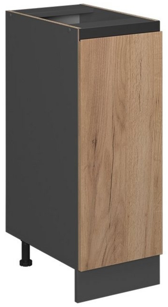 Apothekerschrank R-Line Goldkraft Eiche 30 cm J-Shape, ohne Arbeitsplatte Vicco Bild 1