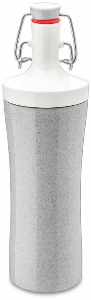 Koziol Plopp To Go Trinkflasche, Trink Flasche, Outdoorflasche, Getränkflasche, Wasserflasche, Kunststoff, Organic Grey / Deep Grey, 25. 3 cm, 3796316 Bild 1