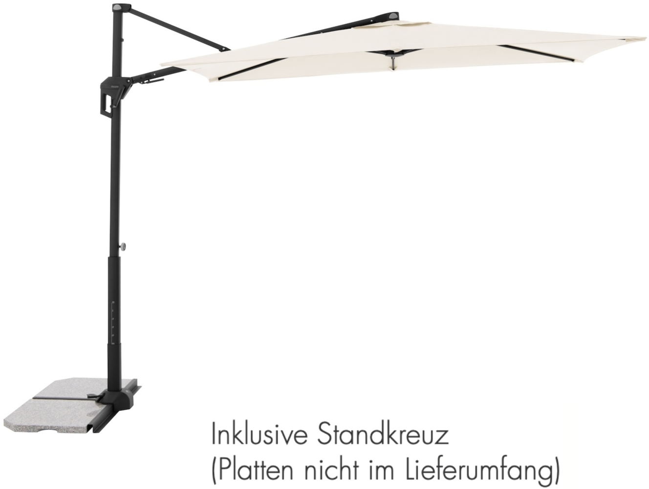 Doppler ACTIVE Pendel Green Edition 240 x 135 cm Pendelschirm Sonnenschirm Ampelschirm 4 Farben 820 Natur Bild 1