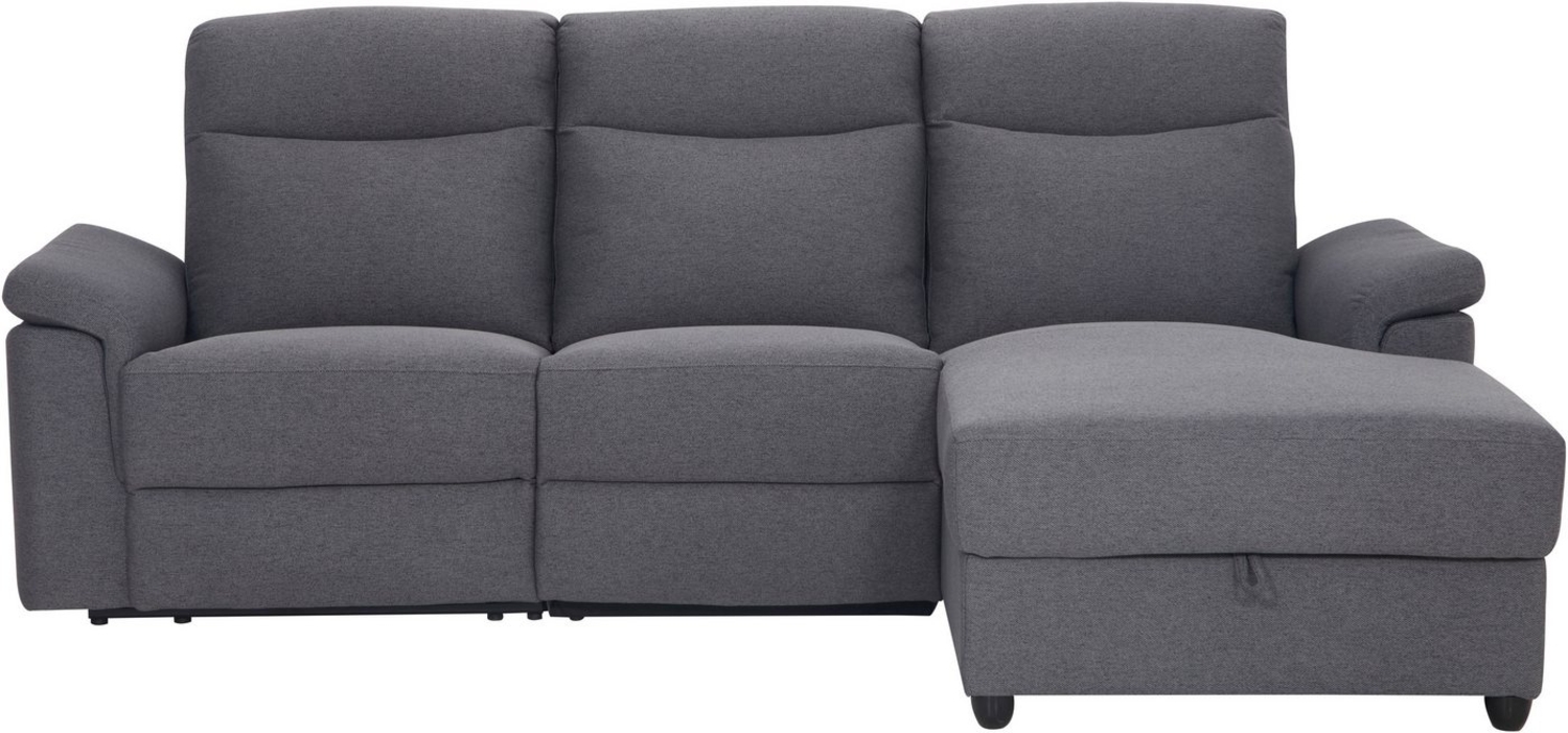 Home affaire Ecksofa BRIONNE, L-Form, 255cm, manuelle u. elektrische Funktion (USB A/C), Liegefunktion, Stauraum, Federkernpolsterung, Webstoff Bild 1
