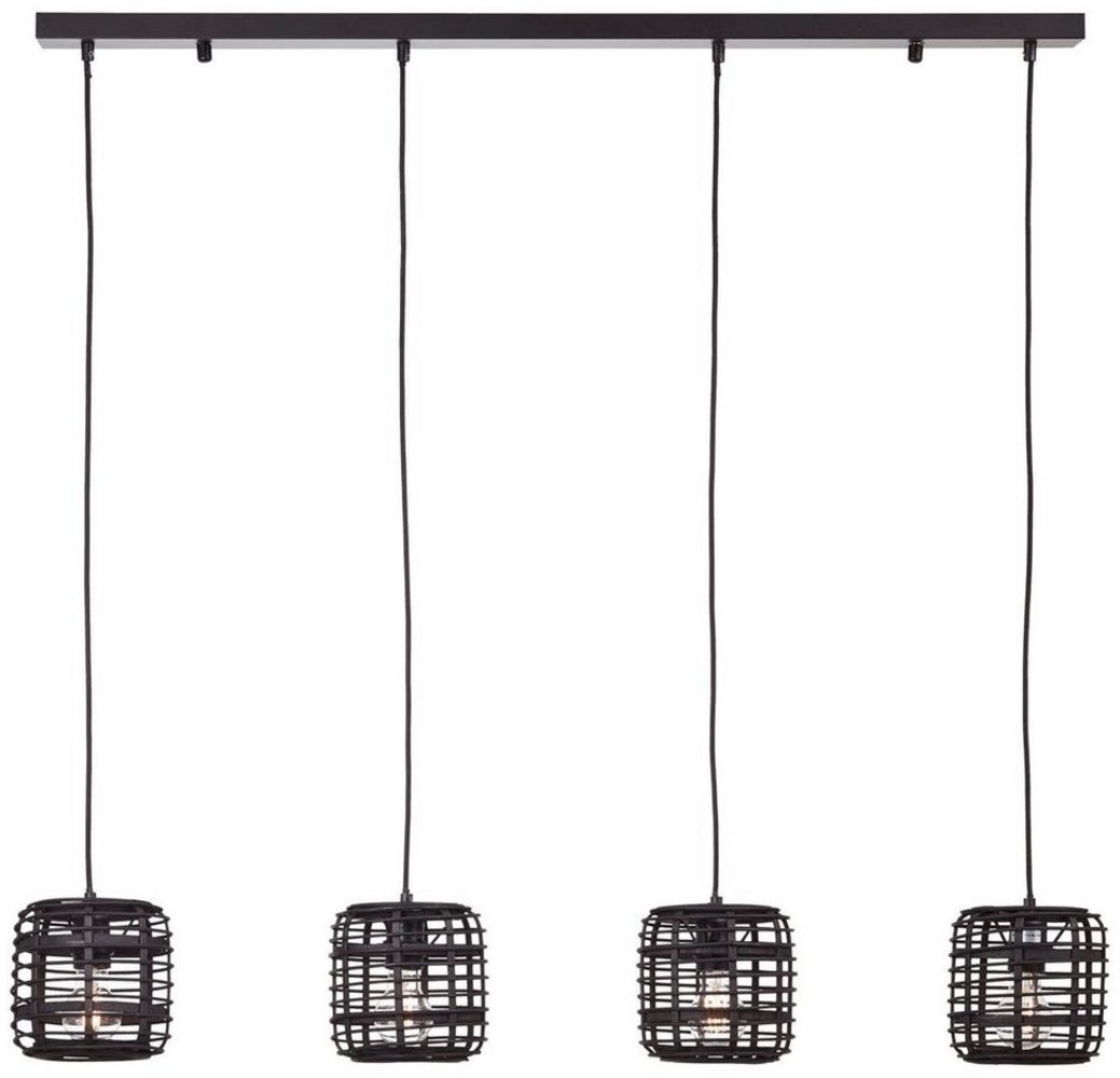 Brilliant Leuchten No. 99263-76 Crosstown Pendelleuchte 4flg holz dunkel schwarz E27 Bild 1
