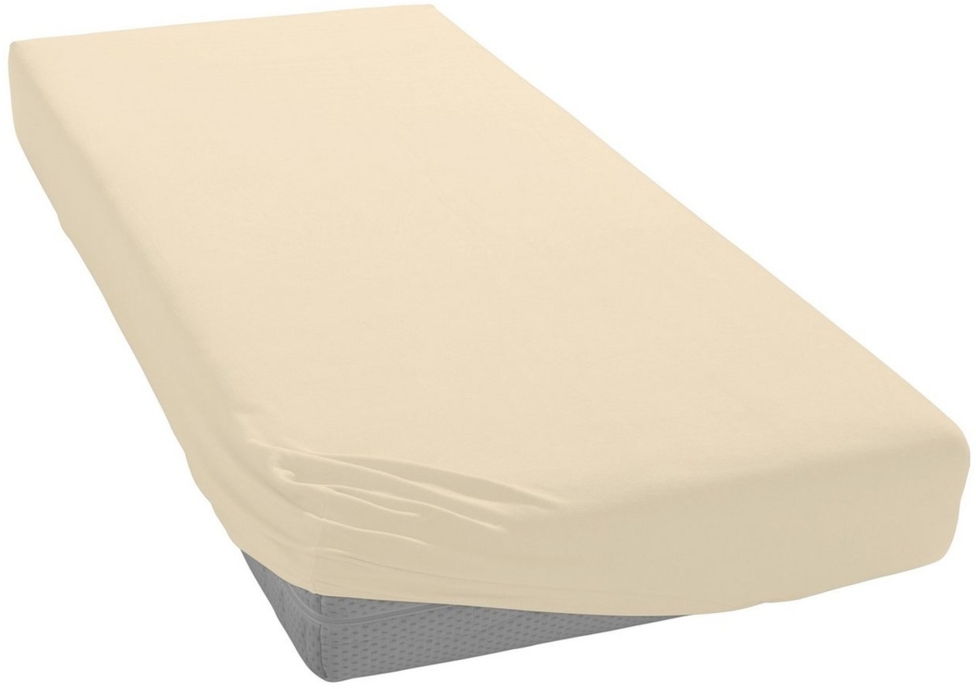 Irisette Mako-Jersey Betttuch Jupiter 0008 creme 150x200 cm 8-87 creme Bild 1