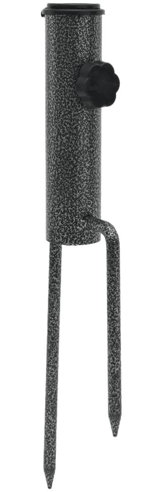 vidaXL Schirmständer mit Erdspießen 2 Stk. 9x35 cm Verzinkter Stahl 4003381 Bild 1