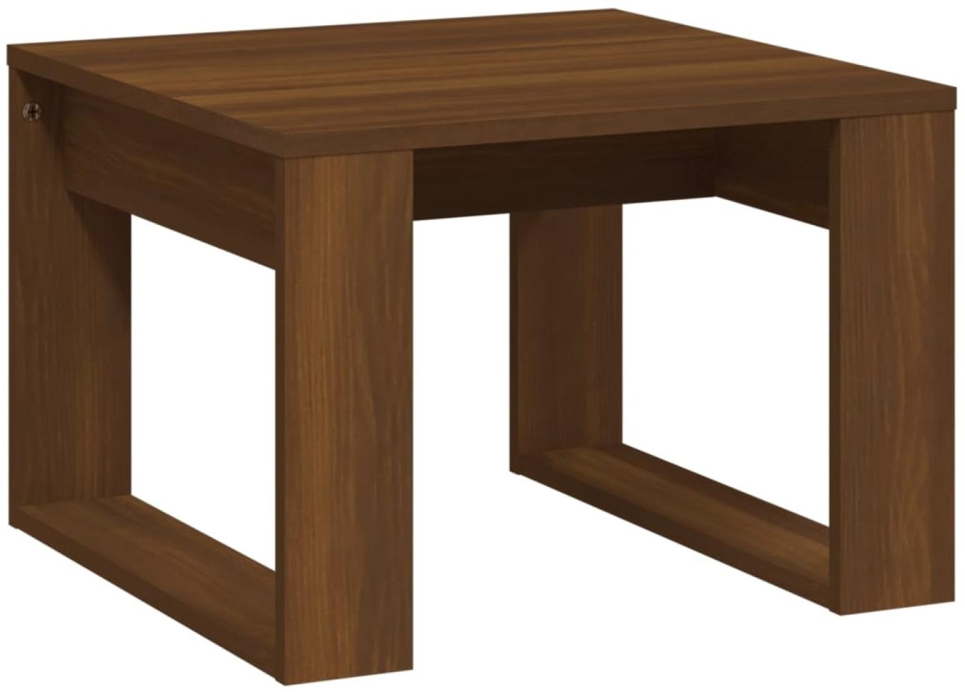 vidaXL Beistelltisch 50 x 50 x 35 cm Holzwerkstoff Dunkelbraun Bild 1