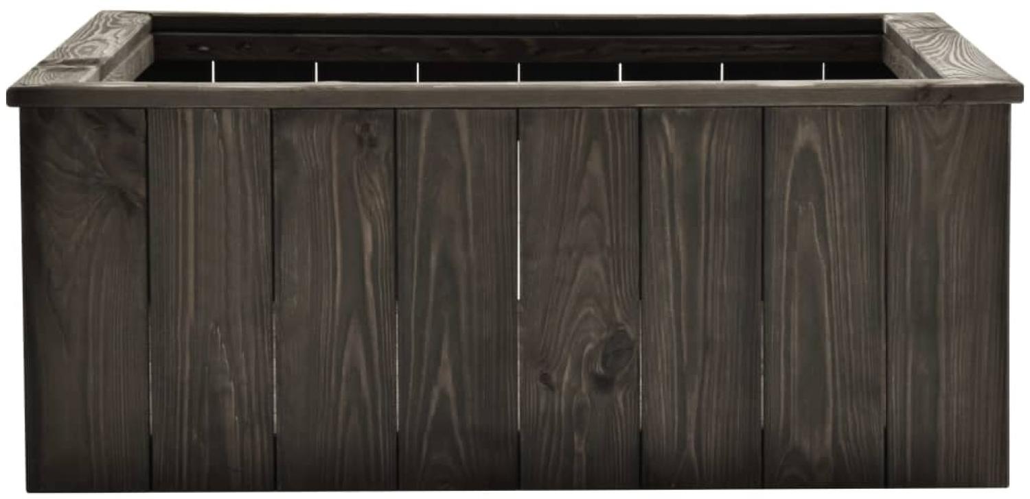 vidaXL Hochbeet Dunkelgrau 74x77x30 cm Kiefer Massivholz 315415 Bild 1