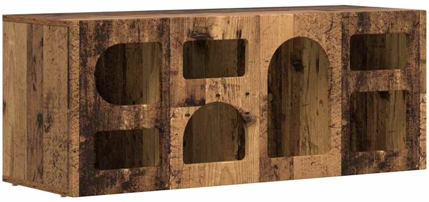 vidaXL TV-Schränk Altholz 100 x 35 x 40 cm Holzwerkstoff 891272 Bild 1