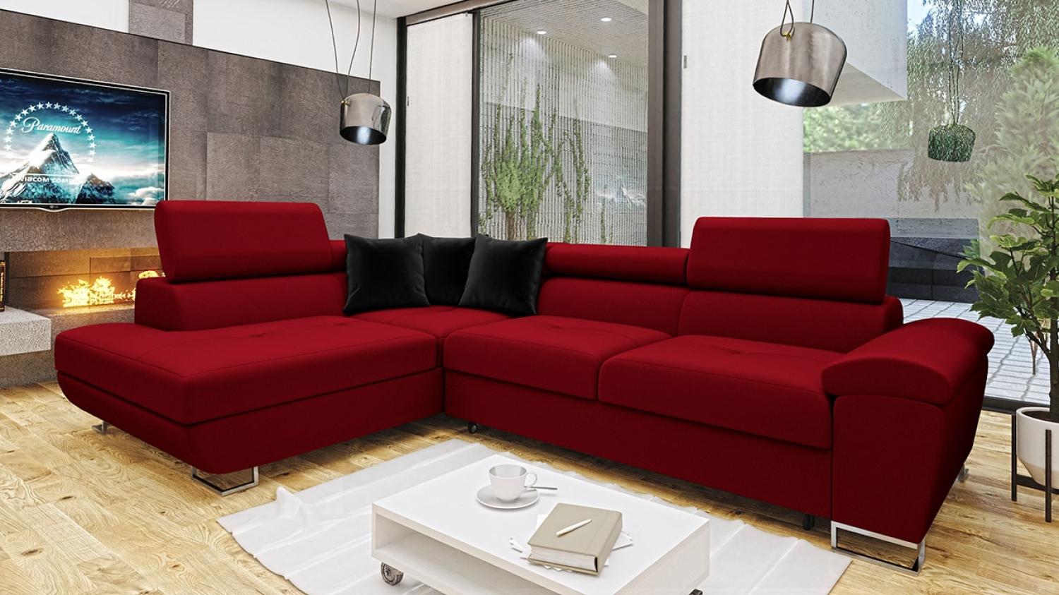 Ecksofa Cotere Premium, Seite: Links, Farbe: Venus Velvet 2926 + Venus Velvet 2926 + Magic Velevet 2219 Bild 1