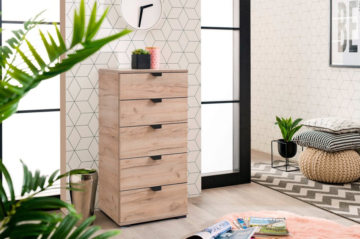 INOSIGN Kommode Duero Schubkastenkommode, mit 5 Schubkästen, Breite ca. 45 cm Bild 1