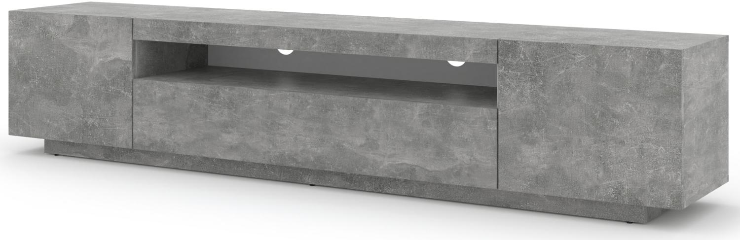 Domando Lowboard Empoli M2 Modern Breite 200cm, stehend oder hängend in Beton Bild 1