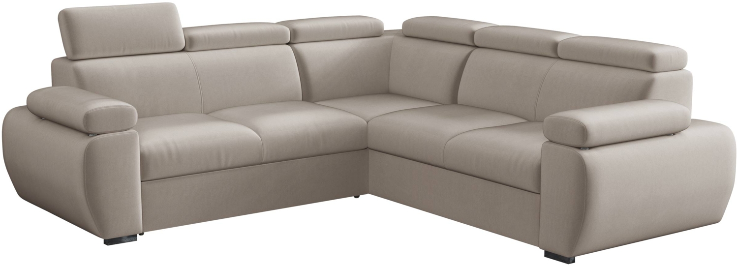 Ecksofa Boston Maxi mit Schlaffunktion, Bettkasten, Einstellbare Kopfstützen (Farbe: Paros 2) Bild 1