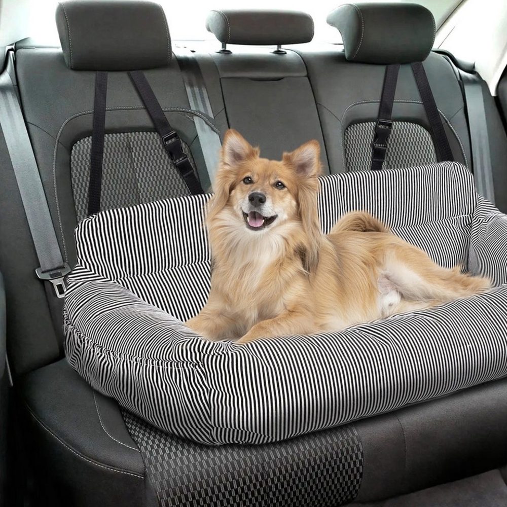 CALIYO Hunde-Autositz 2-in-1 Autositz und Bett für Hunde, Hundesitz, hochwertigem Oxford-Tuch und Polypropylen-Gewebe, geeignet für alle Arten von Autos, multifunktionales Hundebett Bild 1