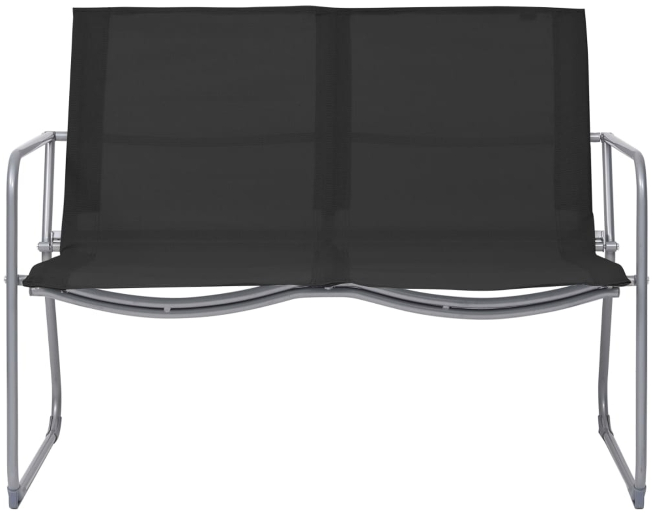 vidaXL 4-tlg. Garten-Lounge-Set Stoff und Stahl Schwarz 44352 Bild 1