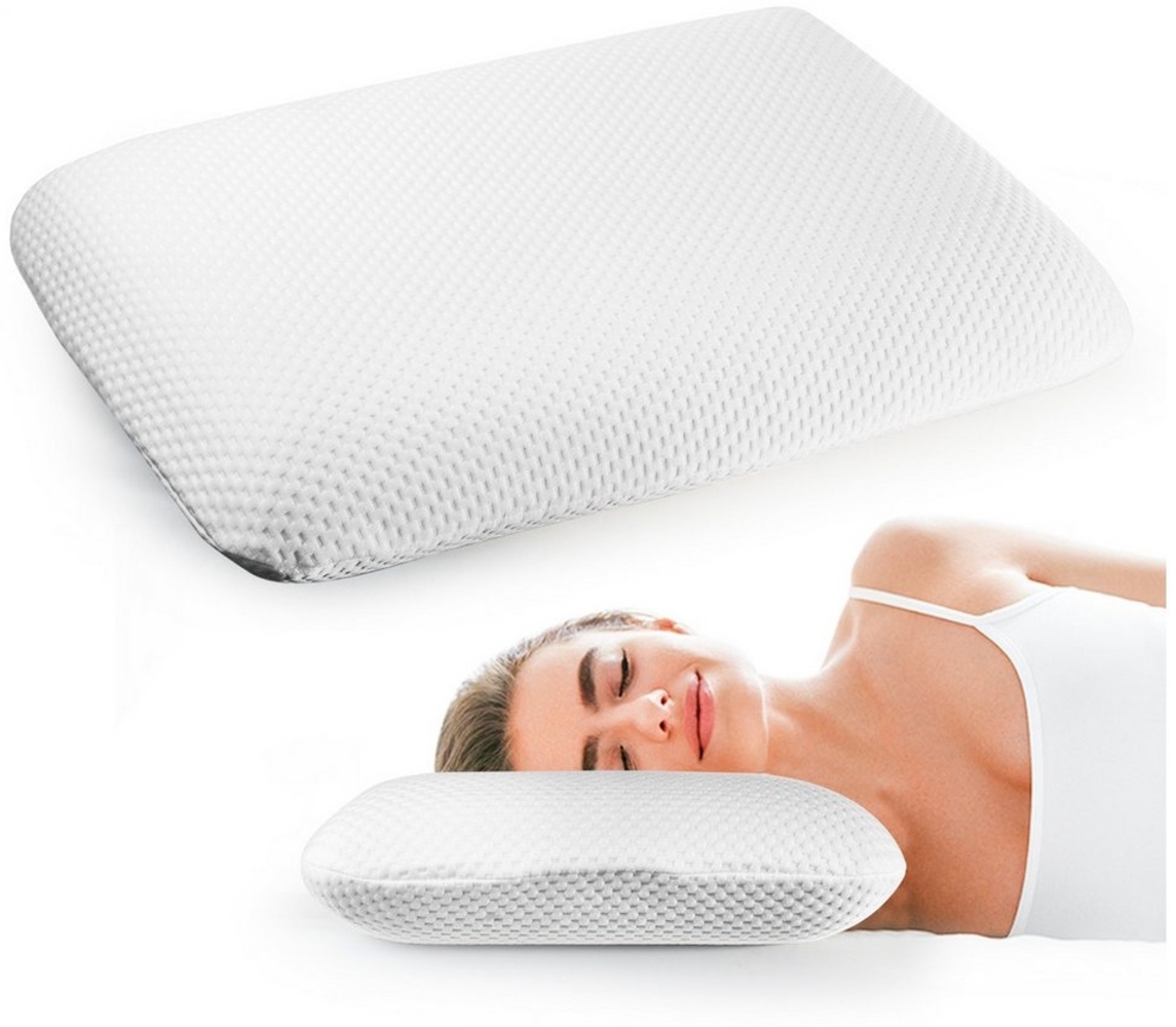 Esun Kopfkissen Kopfkissen Memory Foam Kissen, Orthopädisches Nackenstützkissen, Füllung: Rückstellschaum, Seitenschlafer Rückenschlafer Bauchschlafer, Set, für Seiten Rücken Bauchschläfer (70 x 40 x 12cm) Bild 1