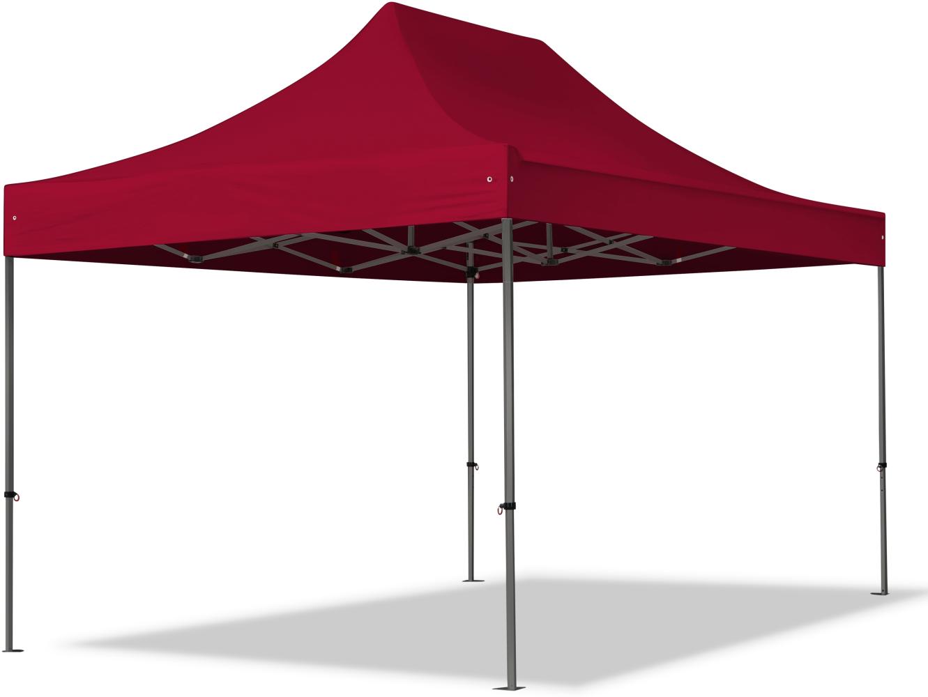 3x4,5 m Faltpavillon, PREMIUM Stahl 40mm, rot Bild 1