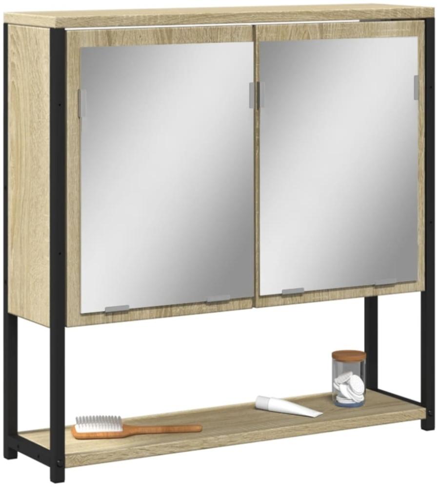 vidaXL Bad-Spiegelschrank Sonoma-Eiche 60x16x60 cm Holzwerkstoff 842422 Bild 1