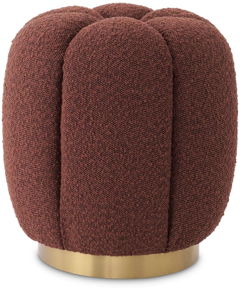 EICHHOLTZ Stool Orchanic Bouclé Rouge Bild 1