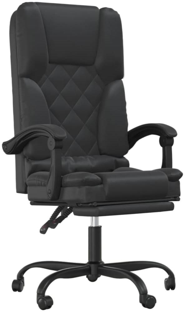 vidaXL Bürostuhl mit Massagefunktion Schwarz Kunstleder 349687 Bild 1