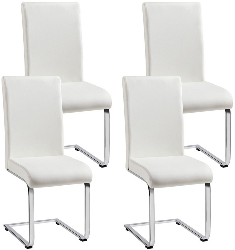 Yaheetech Esszimmerstuhl 2/4/6-er Küchenstuhl (4 St), Schwinger Polsterstuhl mit Ergonomischer Rückenlehne & Metallbeine Bild 1