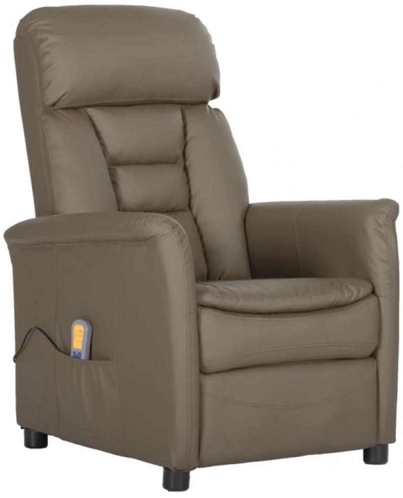 vidaXL Massagesessel Grau Kunstleder [329681] Bild 1