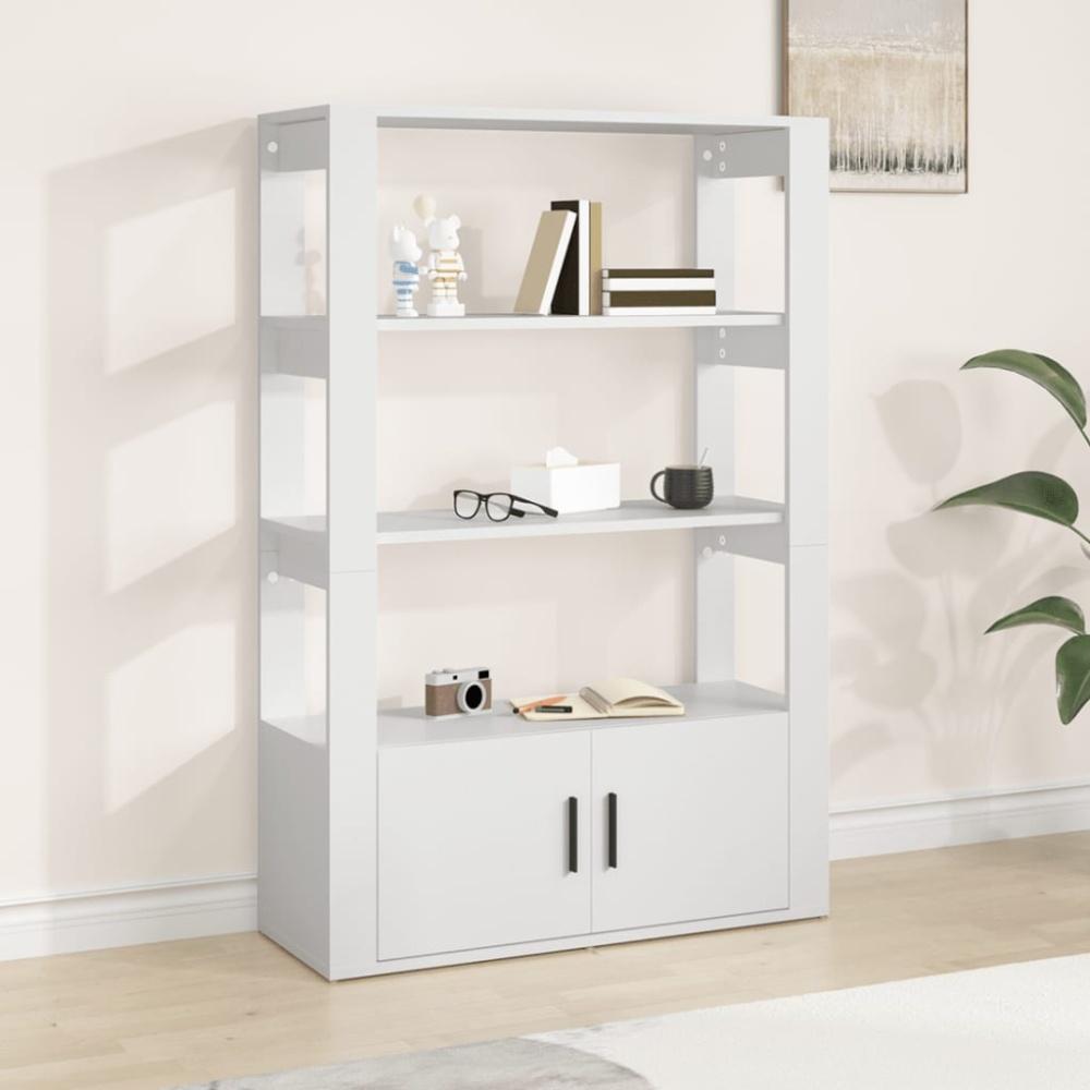 vidaXL Sideboard Weiß 80x30x119,5 cm Holzwerkstoff 819468 Bild 1