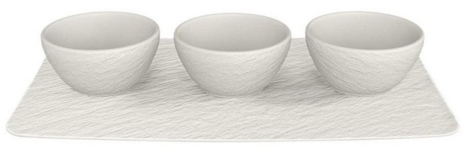 Villeroy & Boch Manufacture Rock Dipschälchen Set weiß 4-teilig - A Bild 1