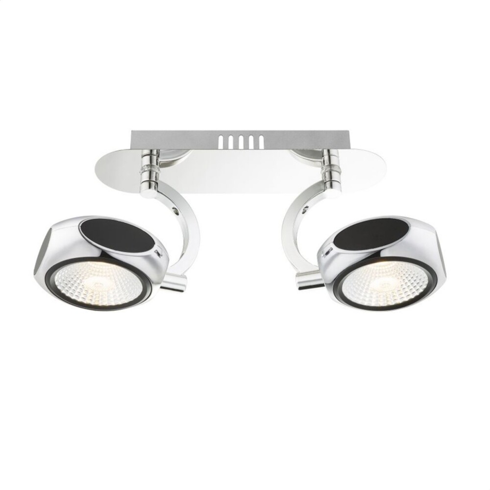 Adretter 12W LED Chalet Strahler aus Chrom Glas klar Bild 1