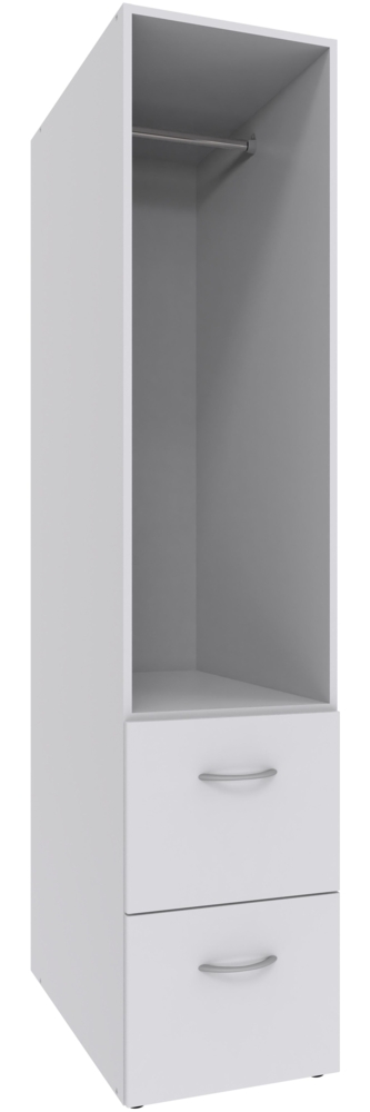 Mehrzweckregal >MRK Multiraumkonzept< in WEISS - 40x185x68cm (BxHxT) Bild 1