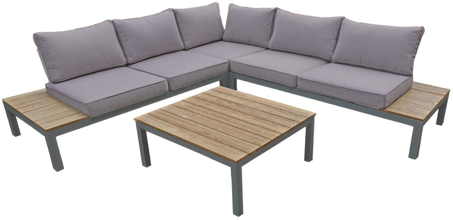 Garden Pleasure Lounge-Set VALENTINA, 4tlg. Anthrazit Sofa Couch Garten Terrasse Bild 1