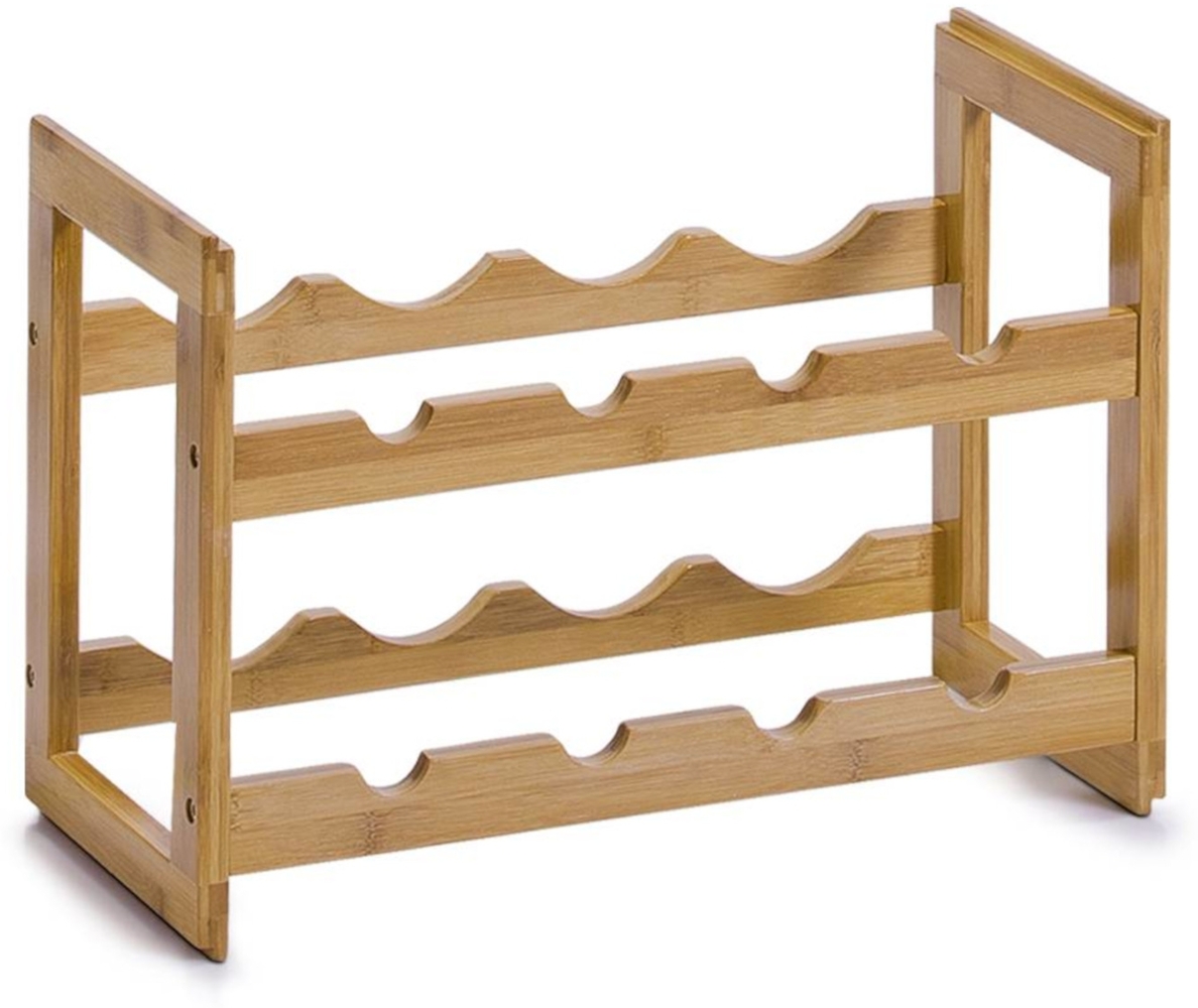 ZELLER Weinregal 13564 für 8 Flaschen, Bambus / Weinflaschen-Regalsystem Bild 1