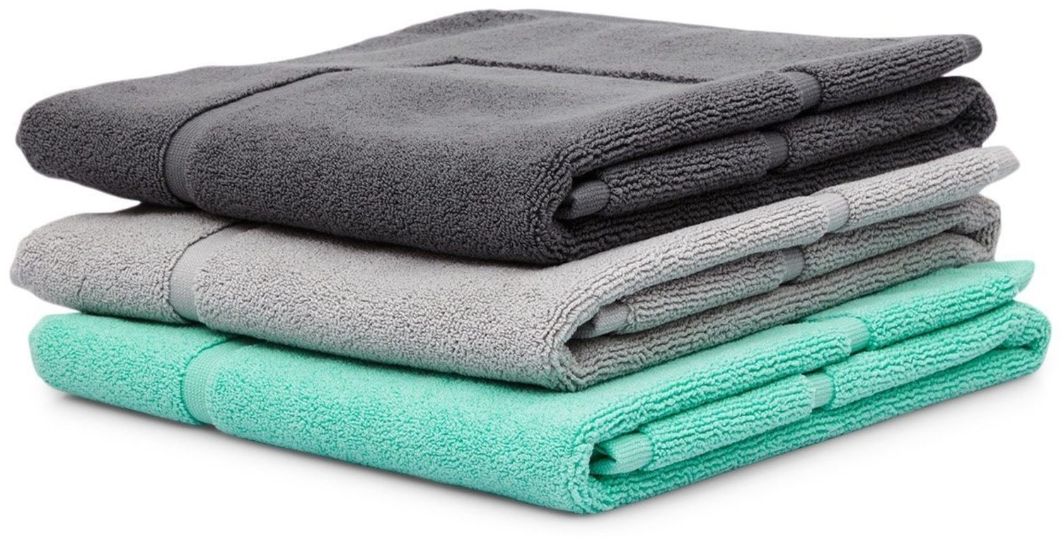 Hometex Premium Textiles Badematte Badvorleger, 700 g/m², 50 x 70 cm, 100% Baumwolle Frottier, Extra Dicke Qualität Bild 1