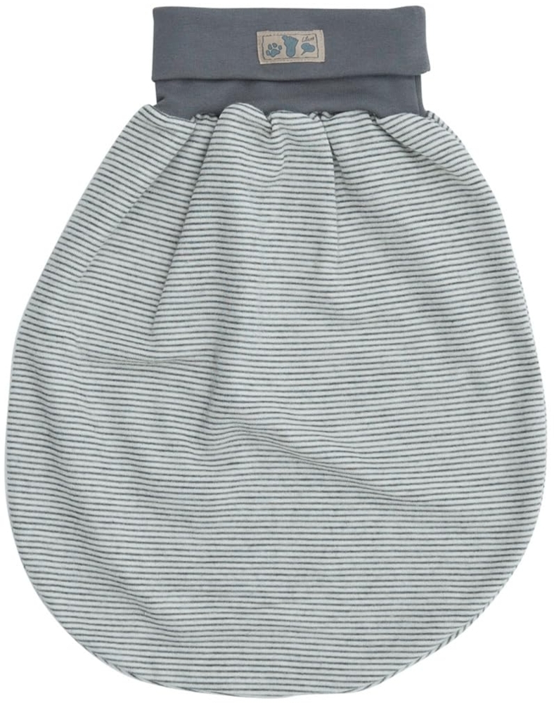 Lilano, Schlafsack/Pucksack mit Nabelbund, Merinowolle (kbT), Seide, 210 g/m² (Hellgrau/Natur) Bild 1