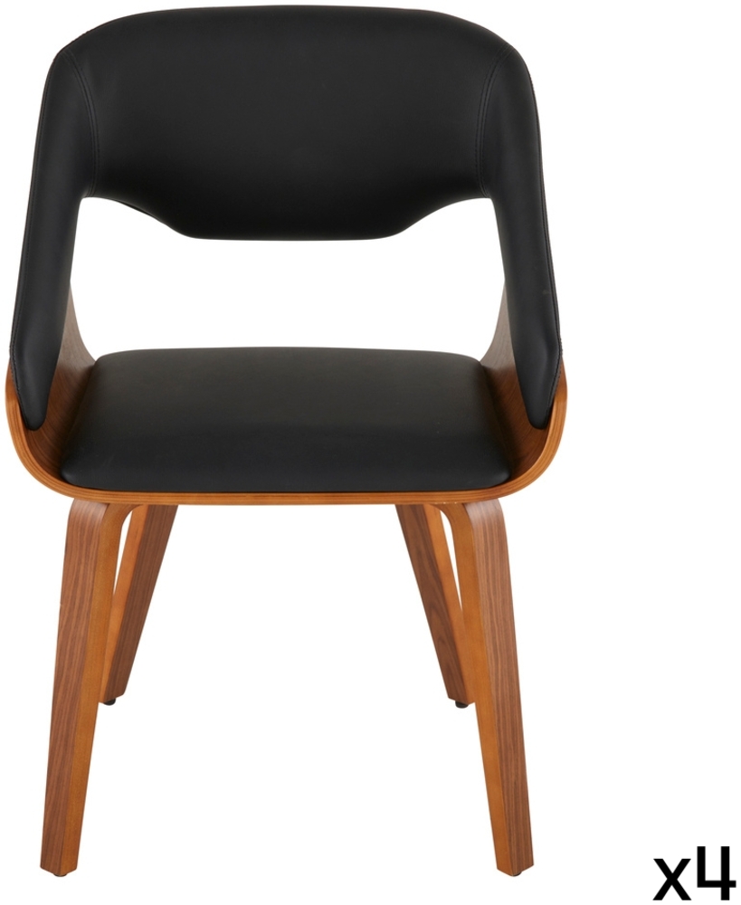 Signature Set mit 4 Bridges aus schwarzem Vinyl H78 cm - BRAD - Schwarz Bild 1