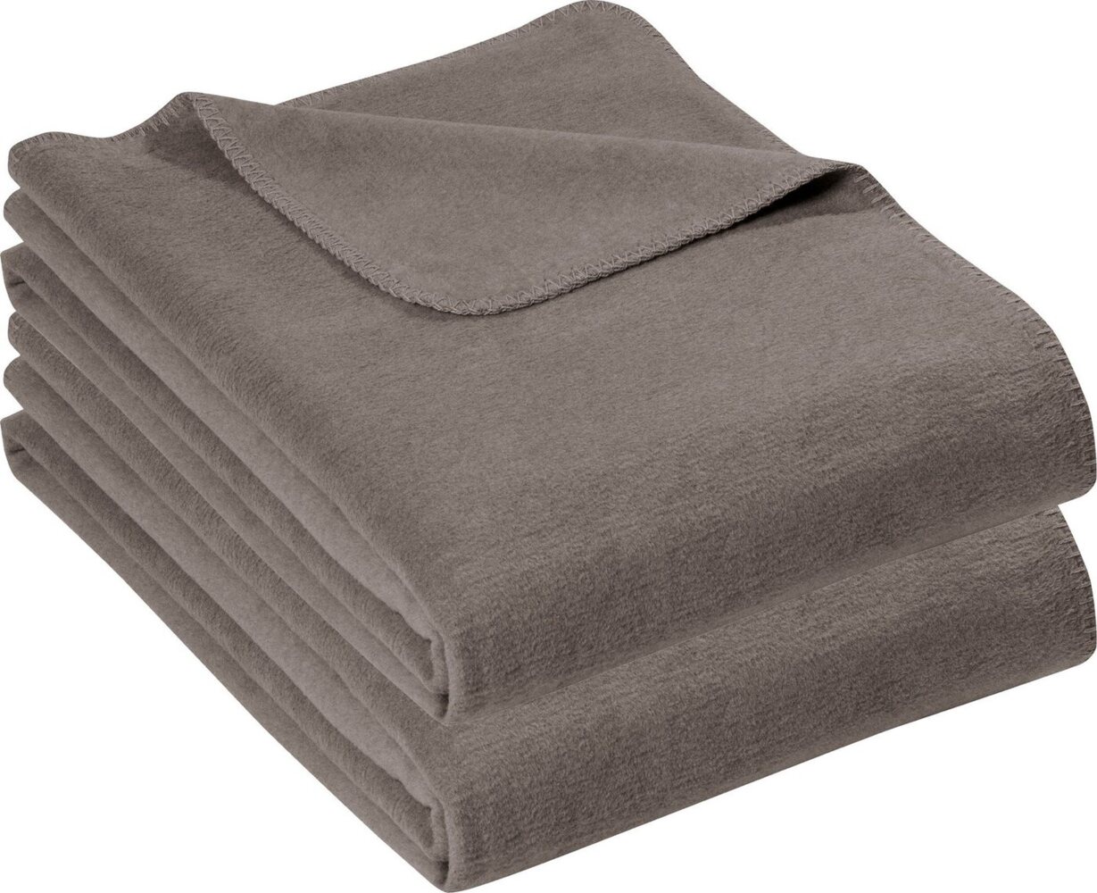 Wohndecke Wohndecke "Brescia" 2er-Pack, Erwin Müller, Baumwolle Uni Bild 1