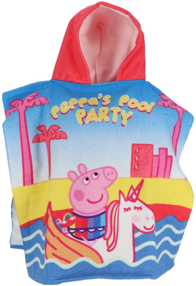 Peppa Pig Badeponcho für Kinder Schnell Trocknend für Strand und Pool Bild 1