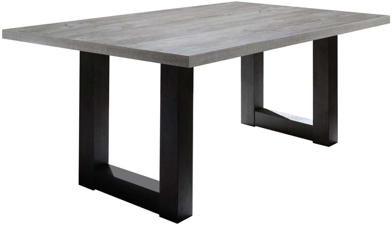 Esszimmertisch Eila 8 140 x 90 x 75 Esstisch Schwarzstahl/Beton 13377-140 Bild 1