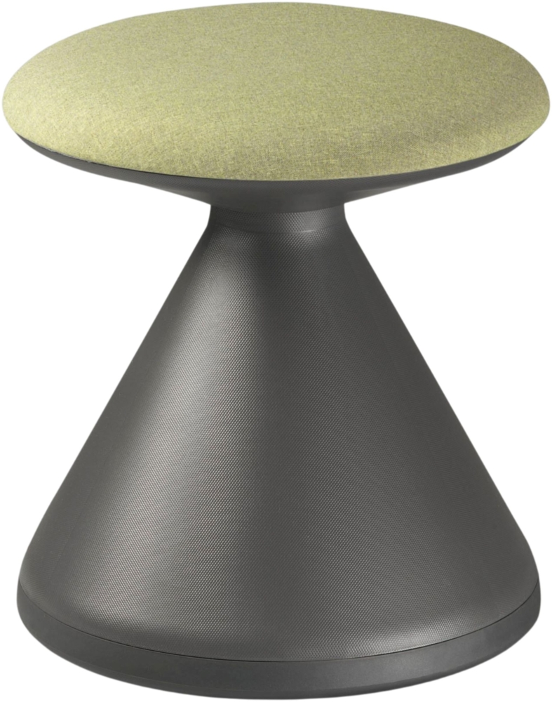 Bisley Fungus Hocker ergonomisch gepolstert in grün, Sitzhocker rund für Büro, Lounge & Empfang - Bürohocker mit Sitz drehbar, Schreibtischhocker, Drehhocker, FUNGUS-RC7504 Bild 1