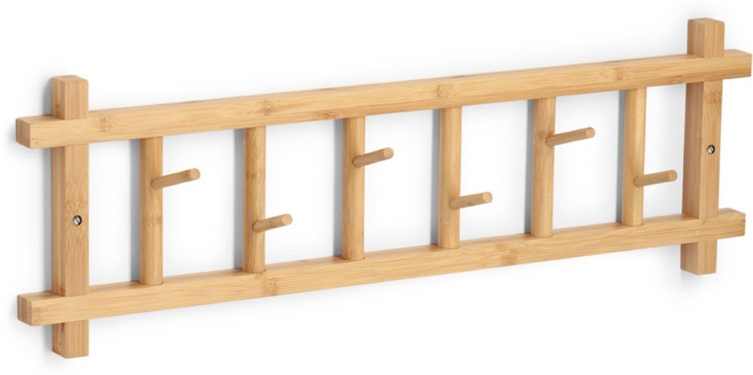ZELLER Wandgarderobe 13819 aus FSC-zertifiziertem Bambus / Hängegarderobe Bild 1