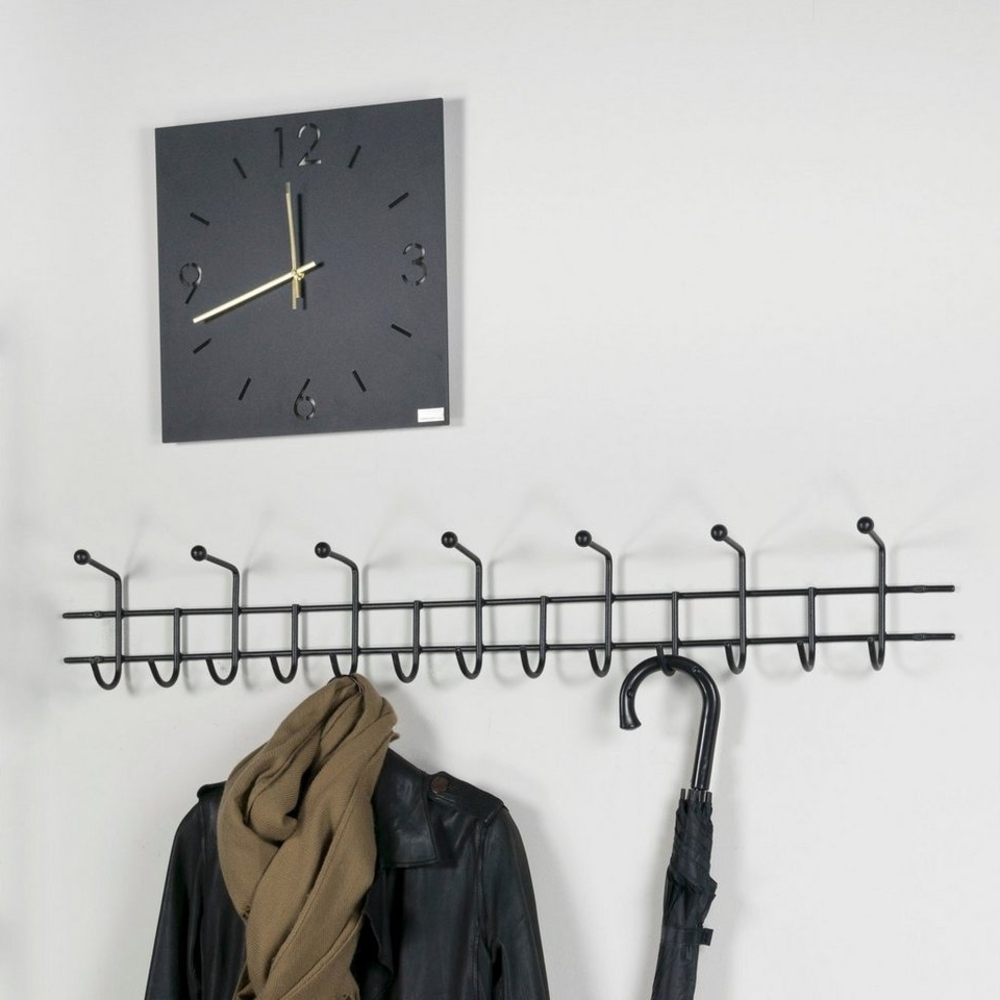 Spinder Design Wandgarderobe Barato 5 mit 13 Haken, Schwarz Bild 1