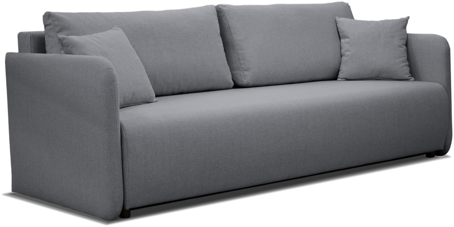 Selsey 'Anvio' Sofa mit Schlaffunktion und Stauraum, grau, ca. 88 x 220 x 100 cm Bild 1