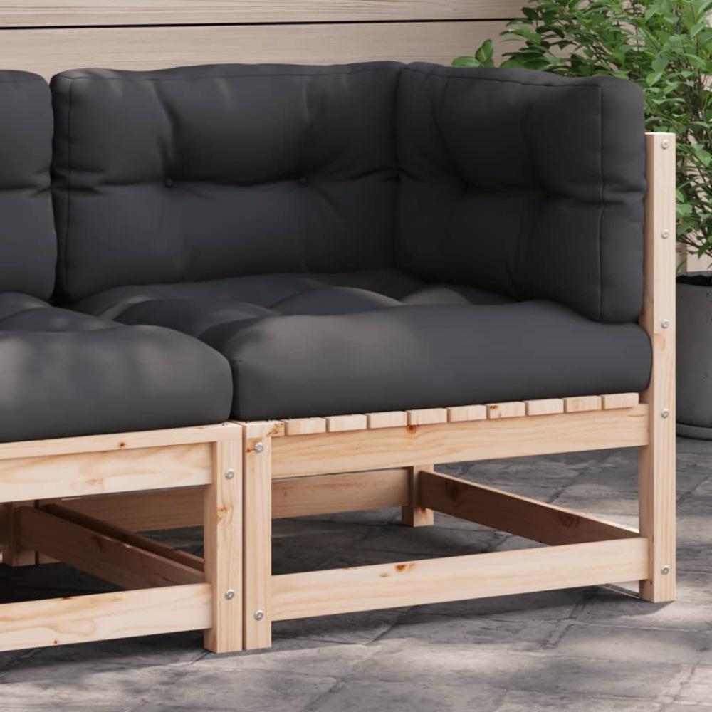 vidaXL Garten-Ecksofa mit Kissen Massivholz Kiefer 838061 Bild 1