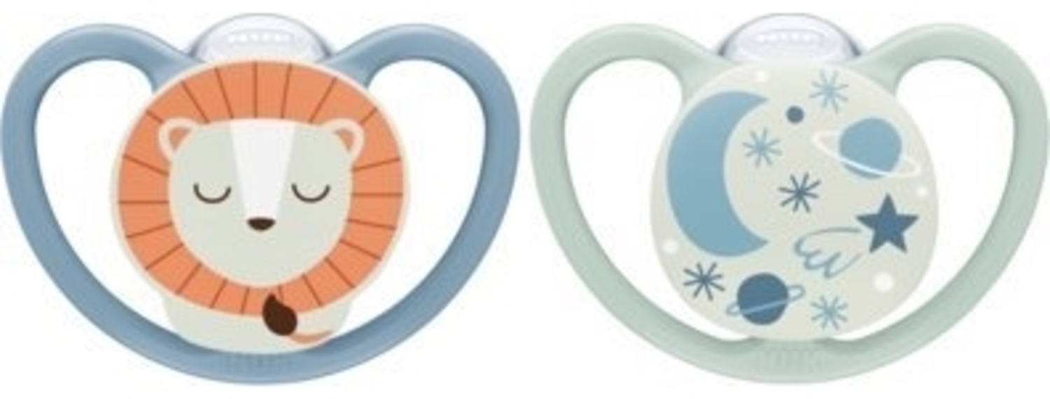 NUK NUK 10177212 Classic Babyschnuller Kieferorthopädisches Silikon Blau Mint Bild 1