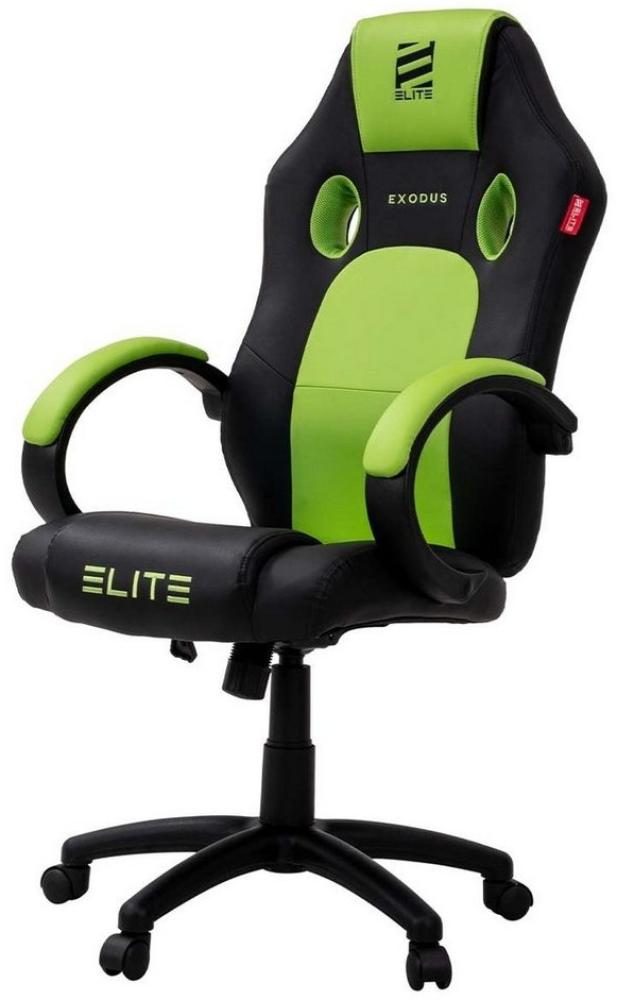 ELITE Gaming Gaming-Stuhl Ergonomischer Gamingstuhl Exodus Bürostuhl inkl. XXL Sitzfläche (hohe Rückenlehne, verstellbare Sitzhöhe, extragroße Sitzfläche, vielfältige Farbauswahl, Sicherheits-Doppelrollen, 1 St), verstellbare Sitzhöhe Bild 1