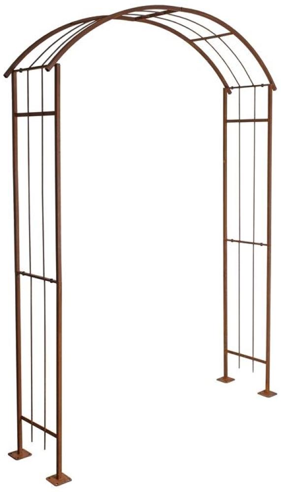 Rosenspalier Rosenbogen Torbogen 160 cm Rankhilfe Rost Metall Kletterhilfe Bogen Bild 1